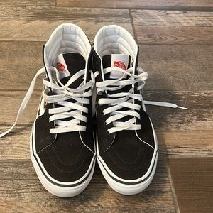 Leopard print hi top Pop cush vans